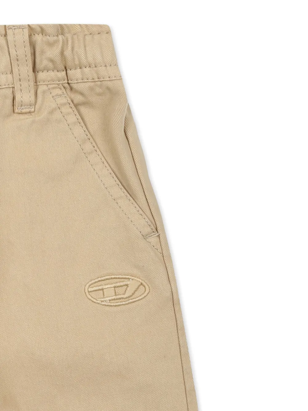 Diesel Kids Broek met gabarine weving Beige