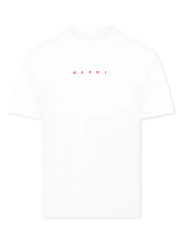 MARNI キッズ ロゴ Tシャツ ホワイト 14Y 27191540_57080628_600.jpg