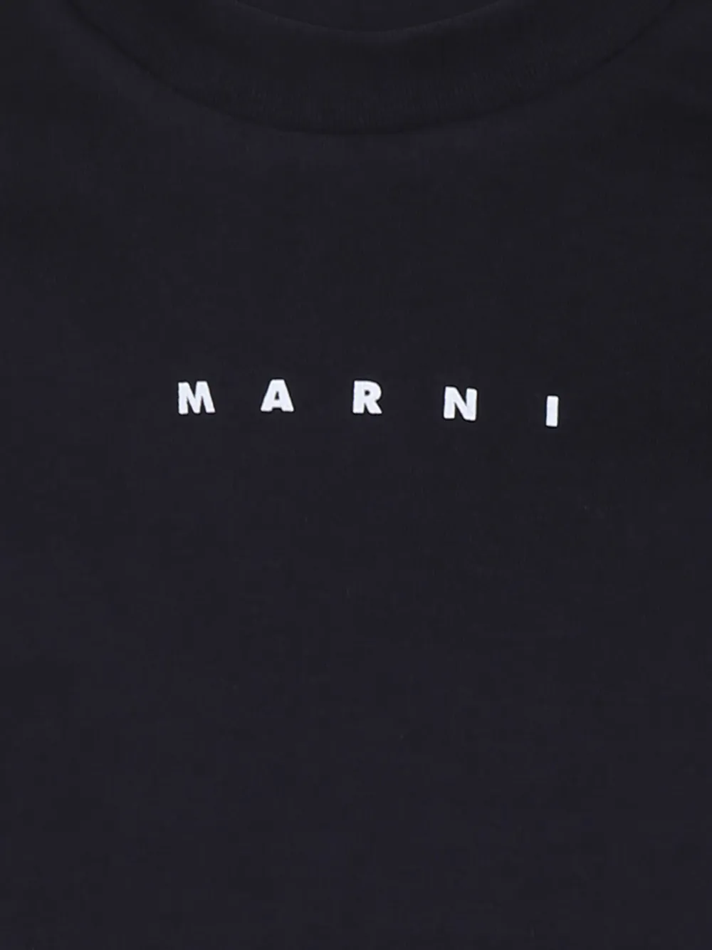 Marni Kids T-shirt met logoprint Blauw