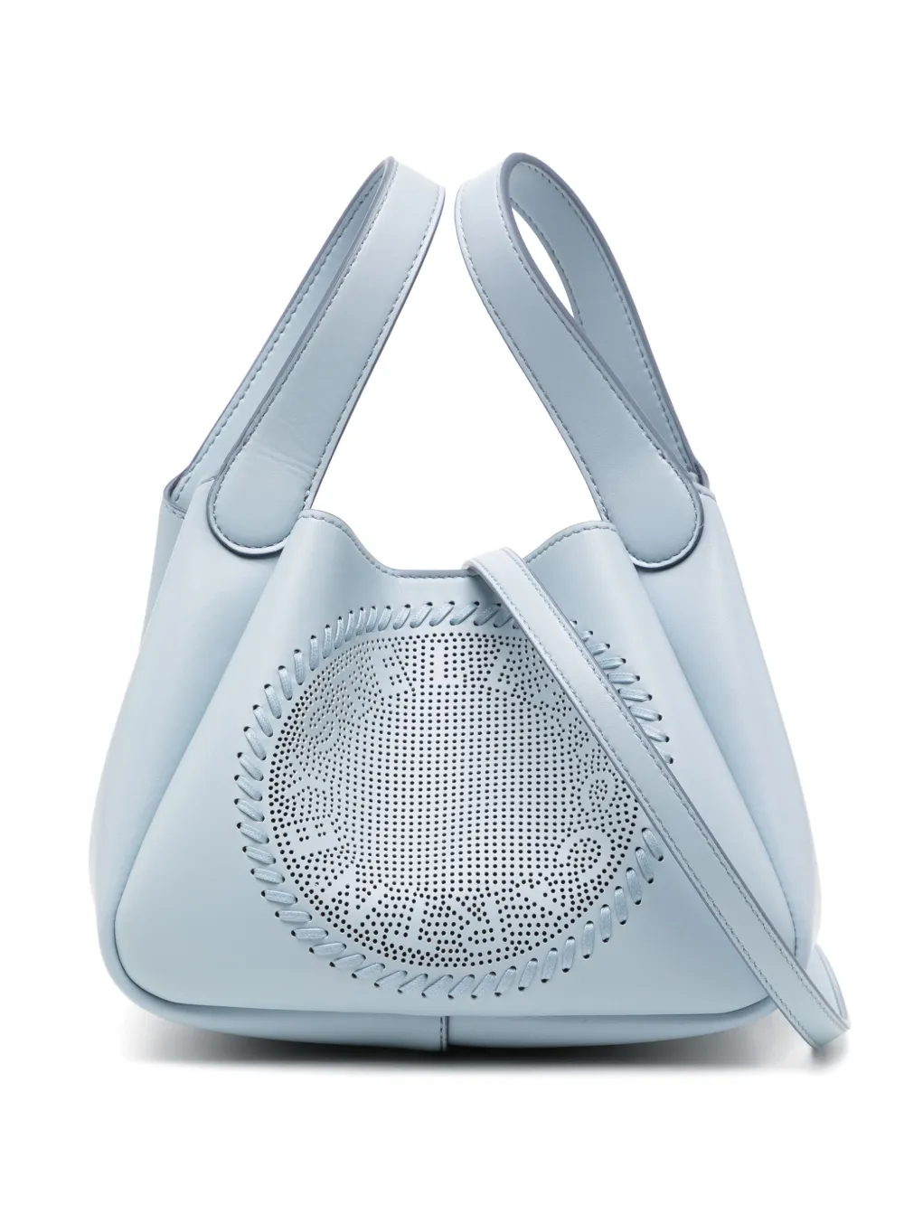 logo-perforated cross body bag