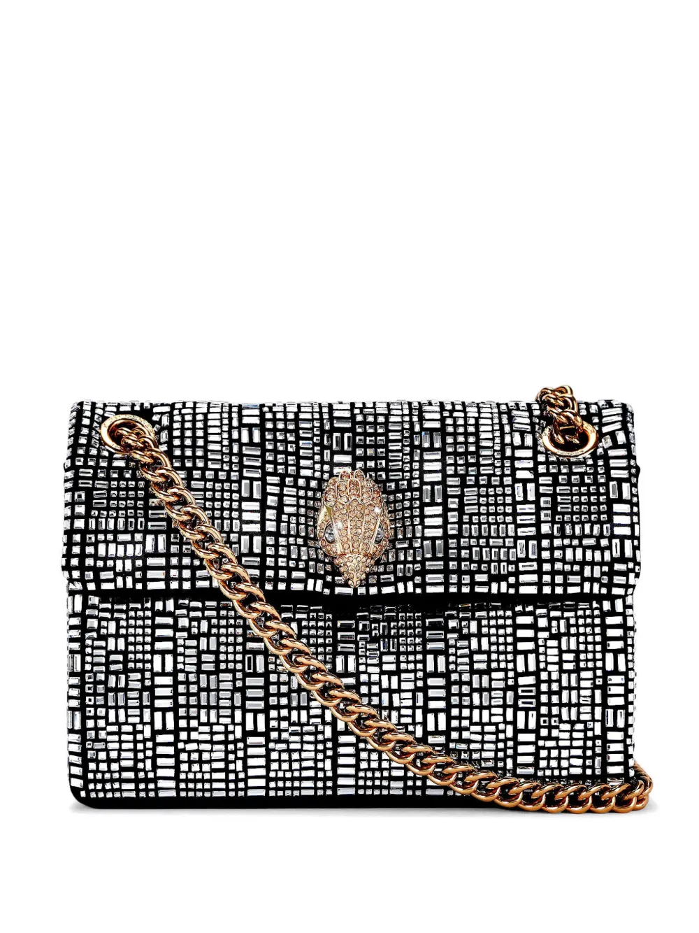 Kurt Geiger London Crystal Kensington ショルダーバッグ ミニ - ブラック Kurt Geiger London Crystal Kensington ショルダーバッグ ミニ - ブラック