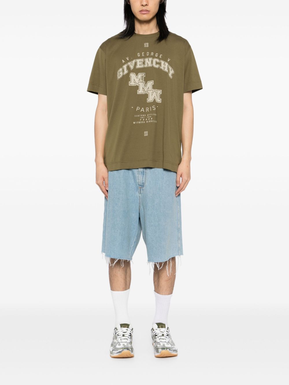 Givenchy T-shirt met grafische print - Groen