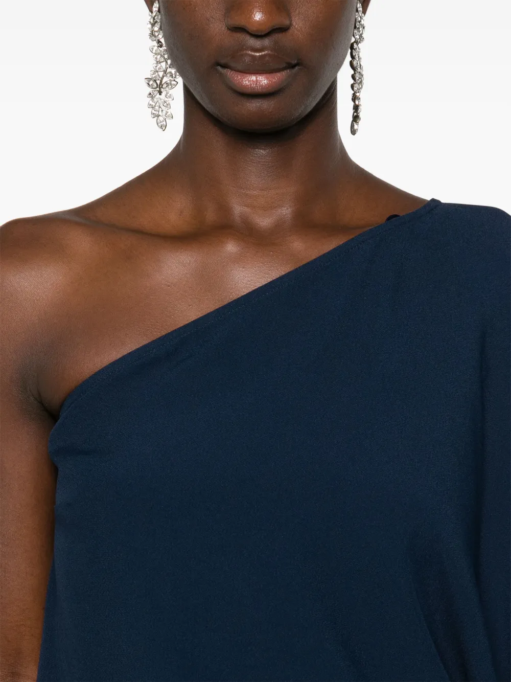 Taller Marmo Maxi-jurk met veren Blauw