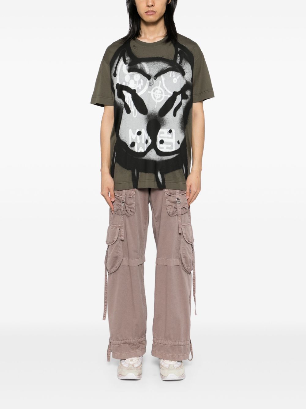 Givenchy x Chito T-shirt met verf-effect - Groen