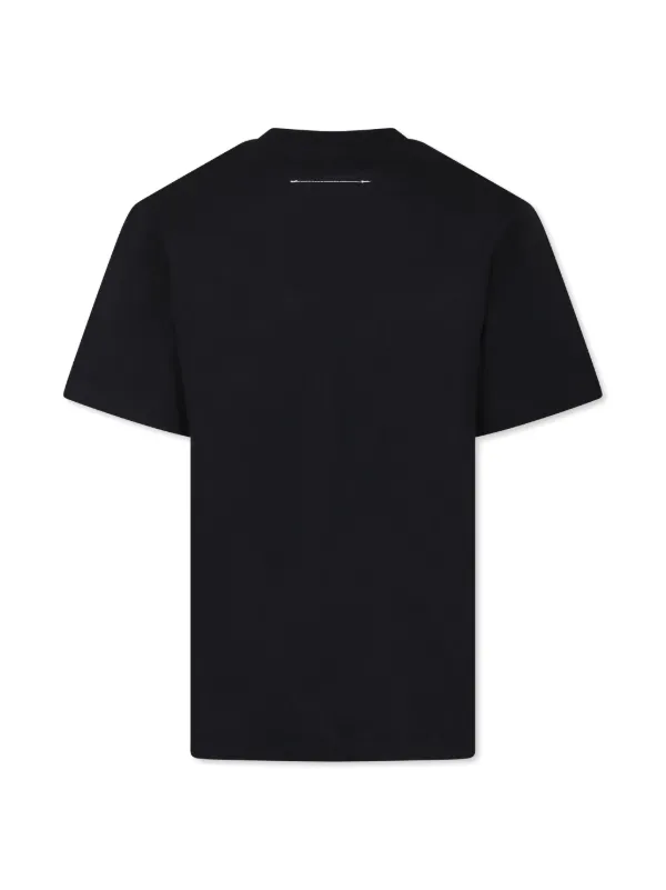 MM6 Maison Margiela Kids ロゴ Tシャツ | ブラック | FARFETCH JP