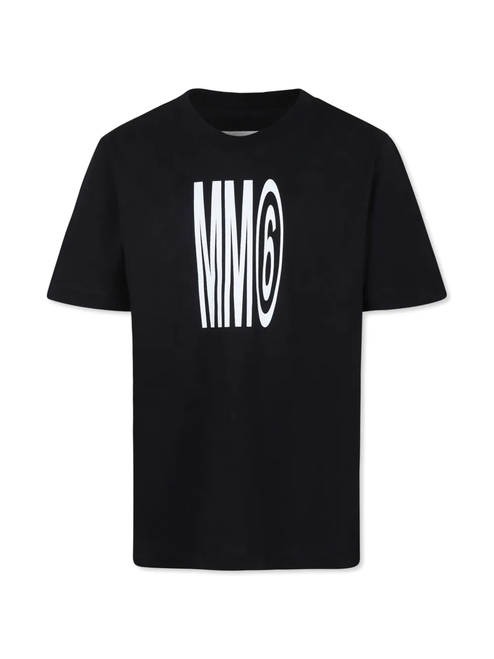 MM6 Maison Margiela Kids T-shirt met logoprint Zwart