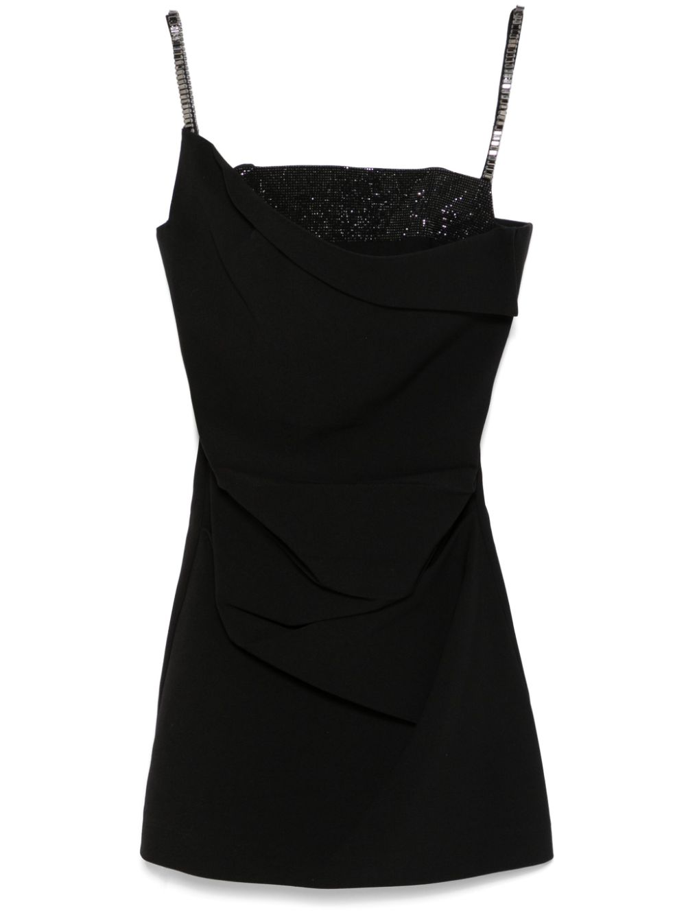 Roland Mouret embellished crepe mini dress – Black