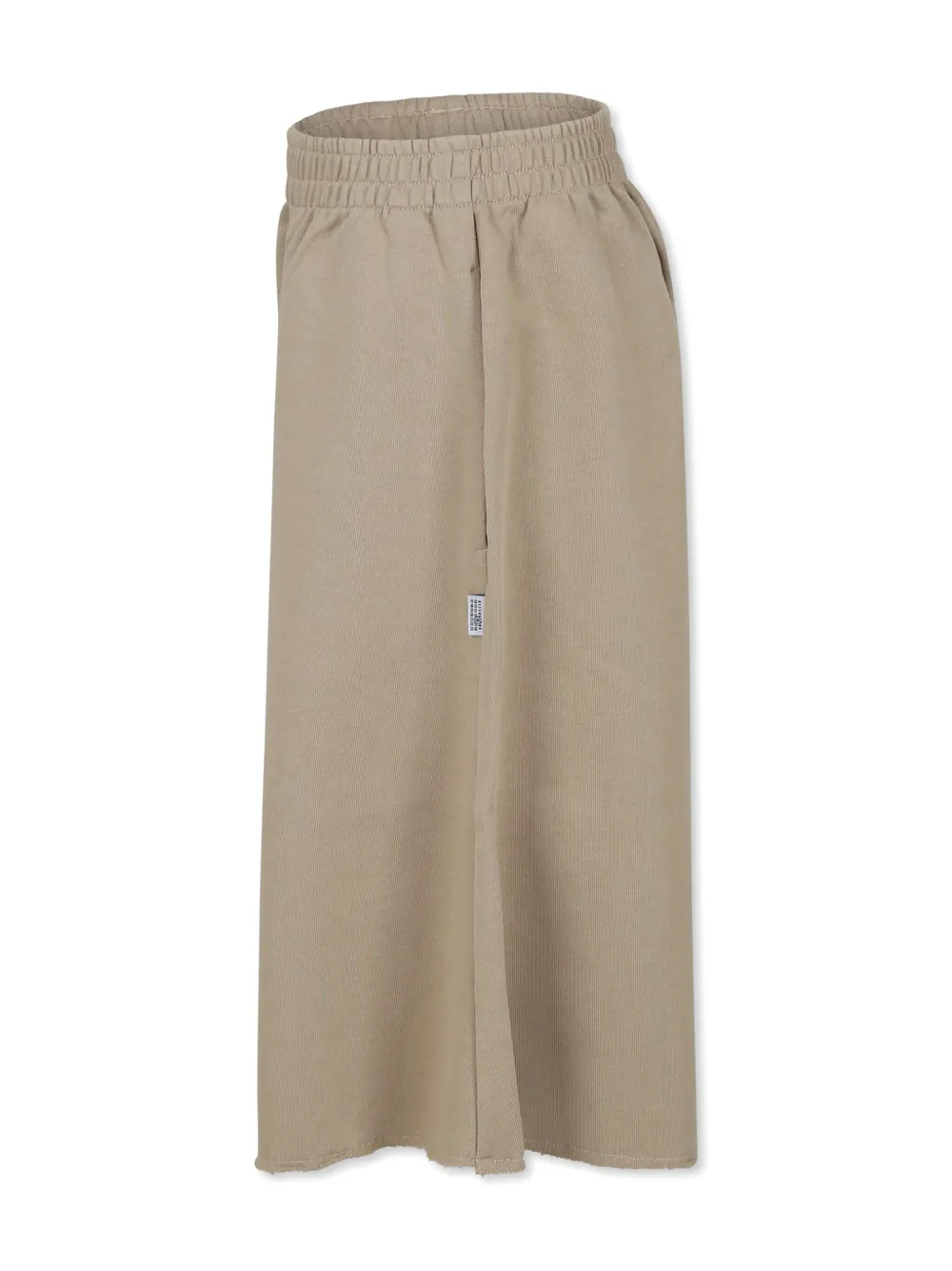 MM6 Maison Margiela Kids Knielange shorts met elastische taille Beige