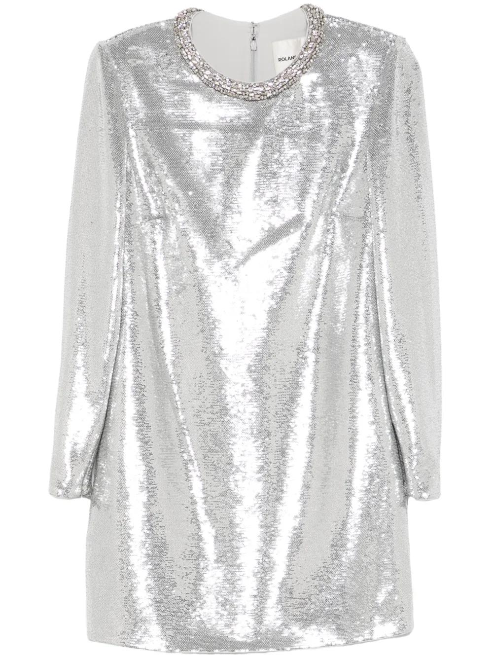 embellished sequin mini dress