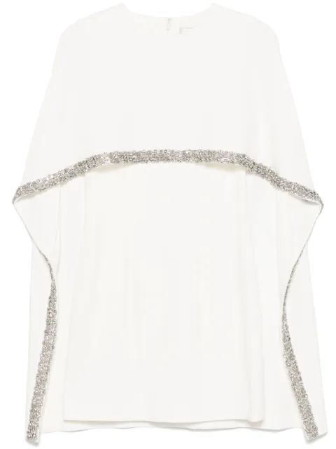 Roland Mouret embellished cape mini dress RMRS25074SW - 0