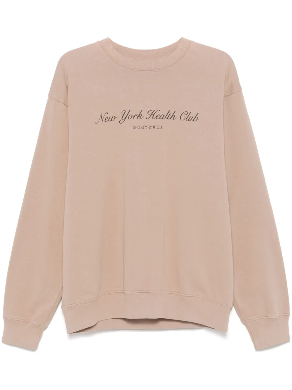 Sporty & Rich NY Health Club sweater Beige