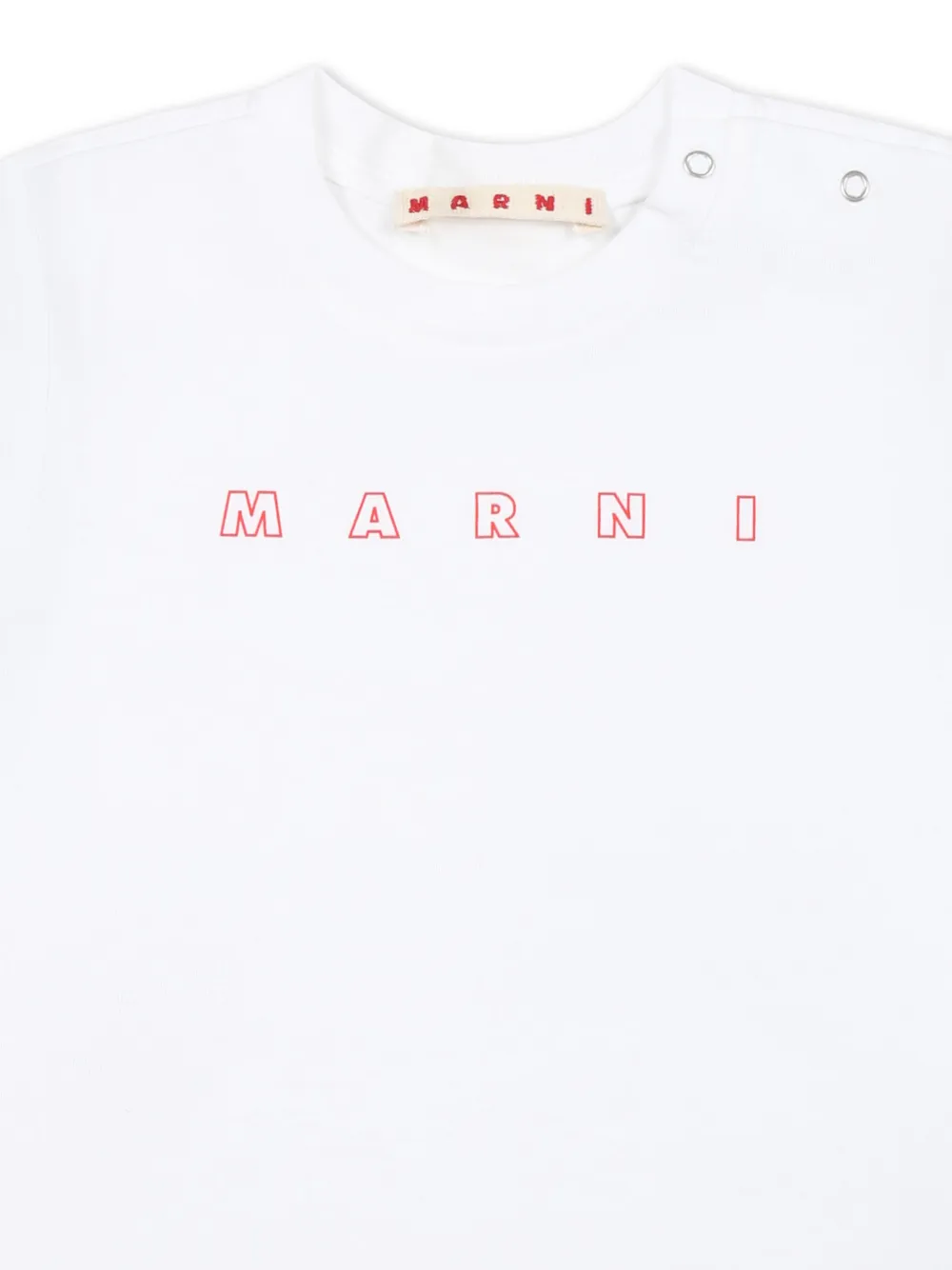 Marni Kids T-shirt met logoprint Wit
