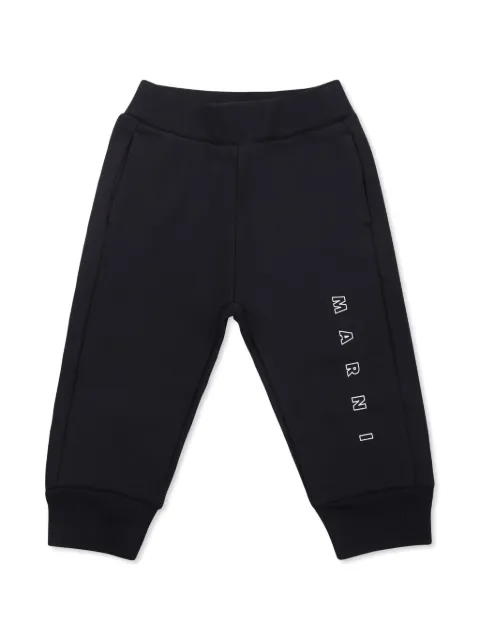 Marni Kids Marni Outline branded jogger pants