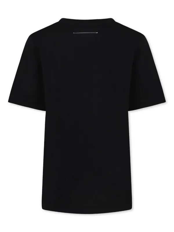 ★MM6 Maison Margiela★送料・関税込 プリント Tシャツ MM6 Maison Margiela プリント Tシャツ | ブラック | FARFETCH JP