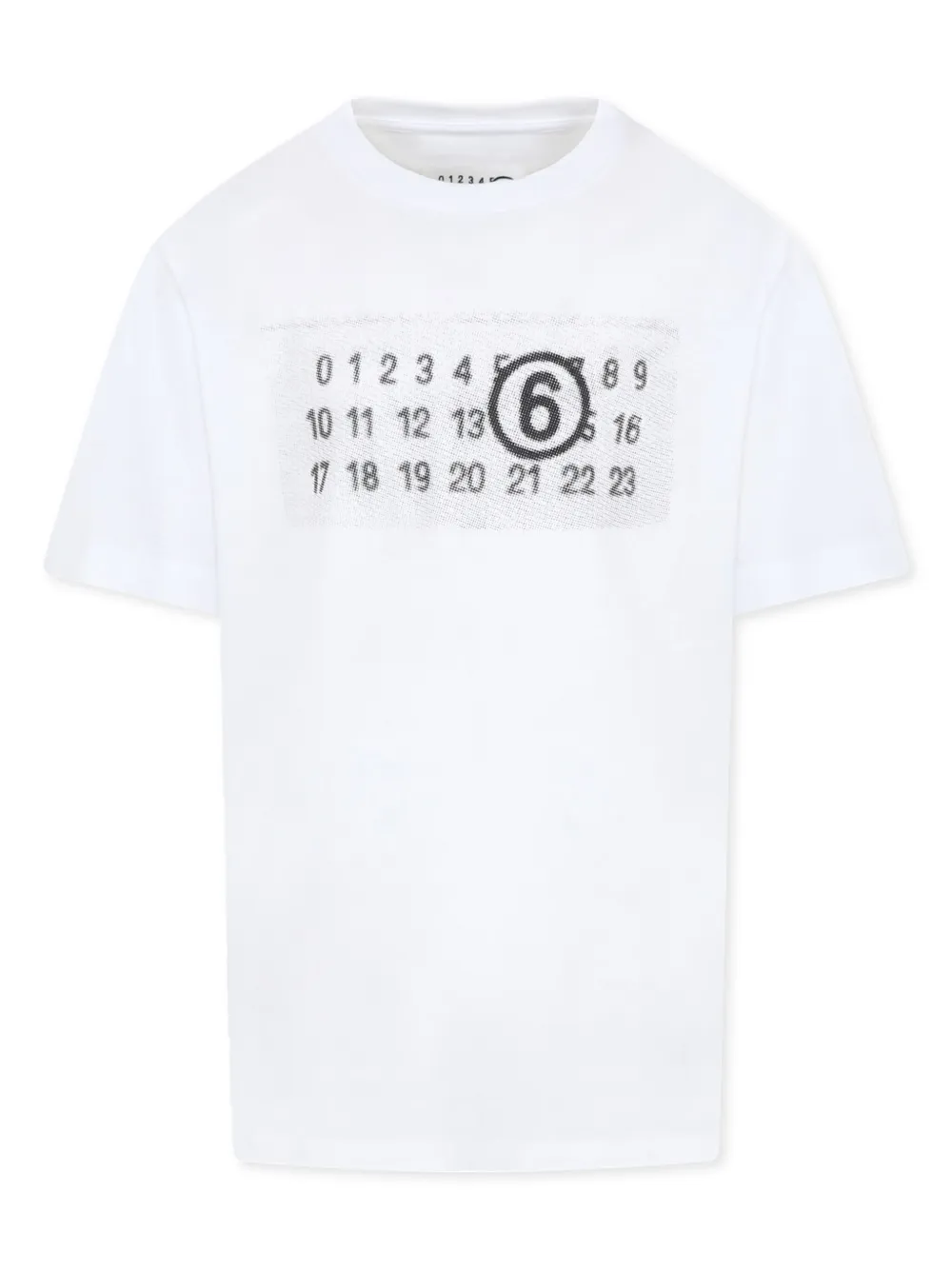 MM6 Maison Margiela Kids プリント Tシャツ - ホワイト MM6 Maison Margiela Kids プリント Tシャツ - ホワイト