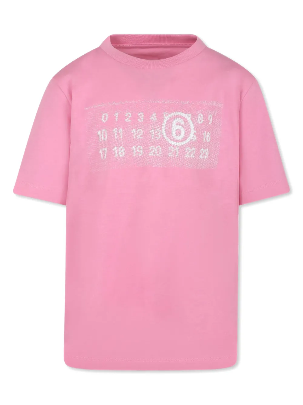 MM6 Maison Margiela Kids printed T-shirt - Pink