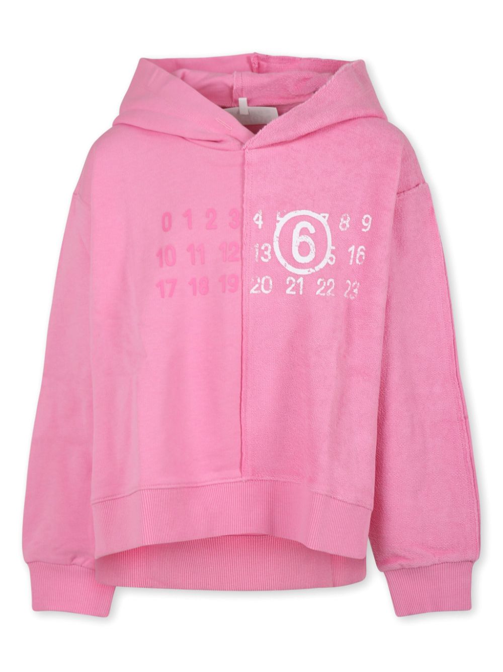 MM6 Maison Margiela Kids Hoodie met print Roze