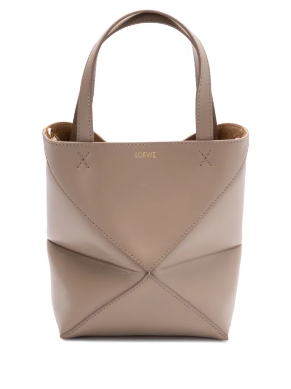 LOEWE パズル フォールド ハンドバッグ ミニ | ニュートラル | FARFETCH JP