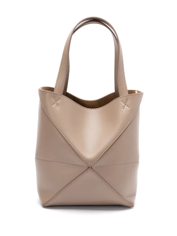LOEWE パズル フォールド ハンドバッグ ミニ | ニュートラル | FARFETCH JP