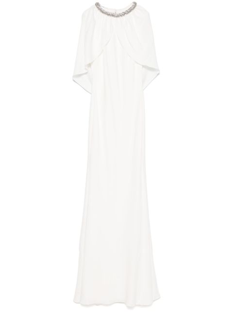 Roland Mouret embellished cape gown