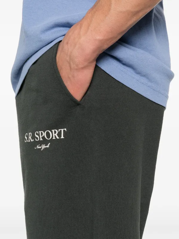 ★Sporty & Rich★SR スウェットパンツ Sporty & Rich S.R. パンツ Sport スウェットパンツ | ブラック