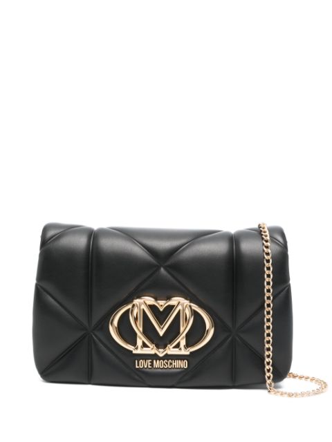 Love Moschino logo-plaque cross body bag Women