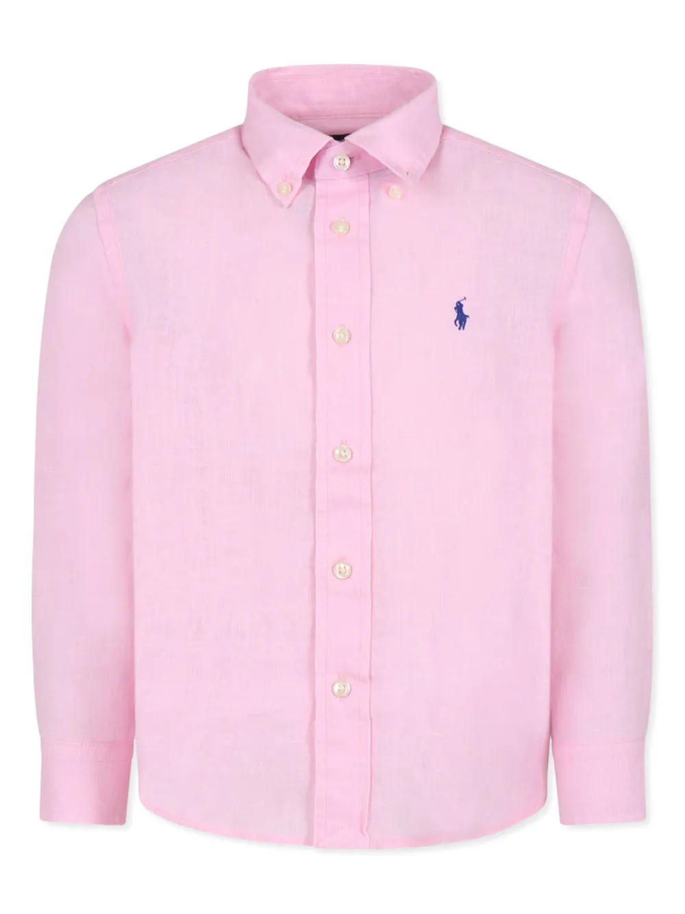 POLO RALPH LAUREN KIDS リネンシャツ - ピンク POLO RALPH LAUREN KIDS リネンシャツ - ピンク