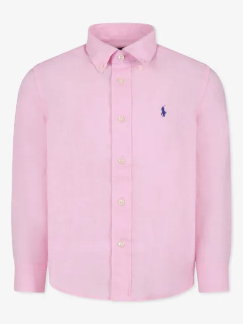 POLO RALPH LAUREN KIDS linen shirt