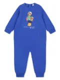POLO RALPH LAUREN KIDS Polo Bear-print romper - Blue
