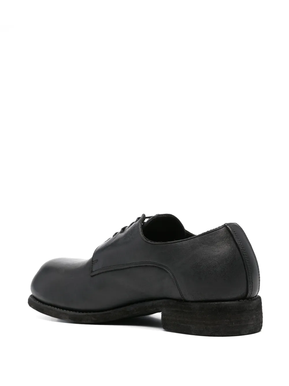 Guidi Leren derby schoenen Zwart
