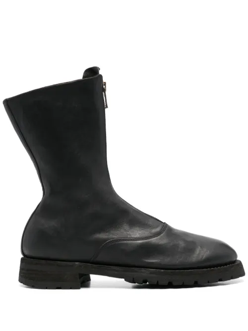 Bottines à détails de surpiqûres - Guidi - Modalova