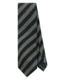 Paul Smith slub-stripe tie - Blue