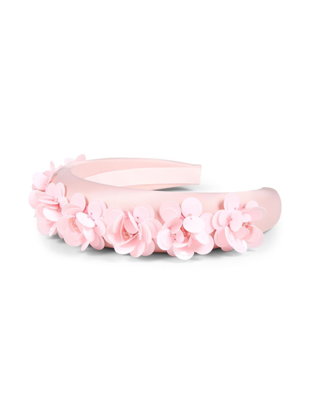 Self-Portrait Kids floral-appliqué head band - Pink