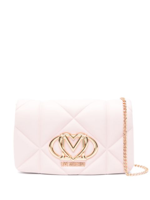 Love Moschino logo-plaque cross body bag Women