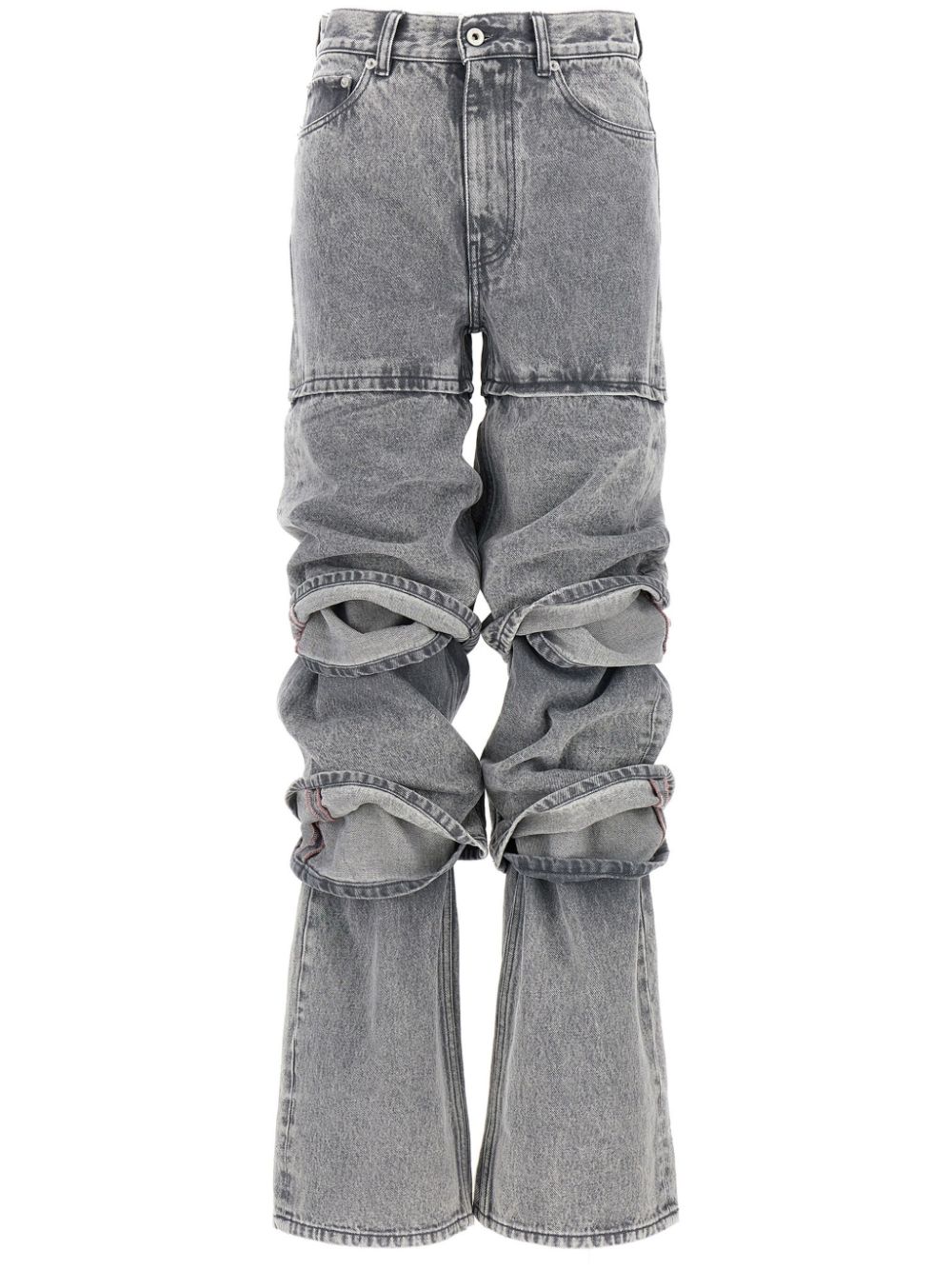 Y Project Multi Cuff straight jeans Grijs