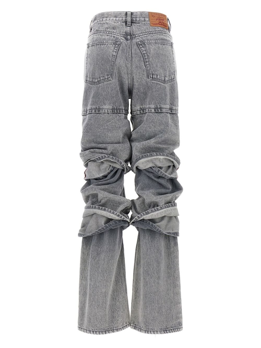 Y/Project Multi Cuff straight jeans - Grijs