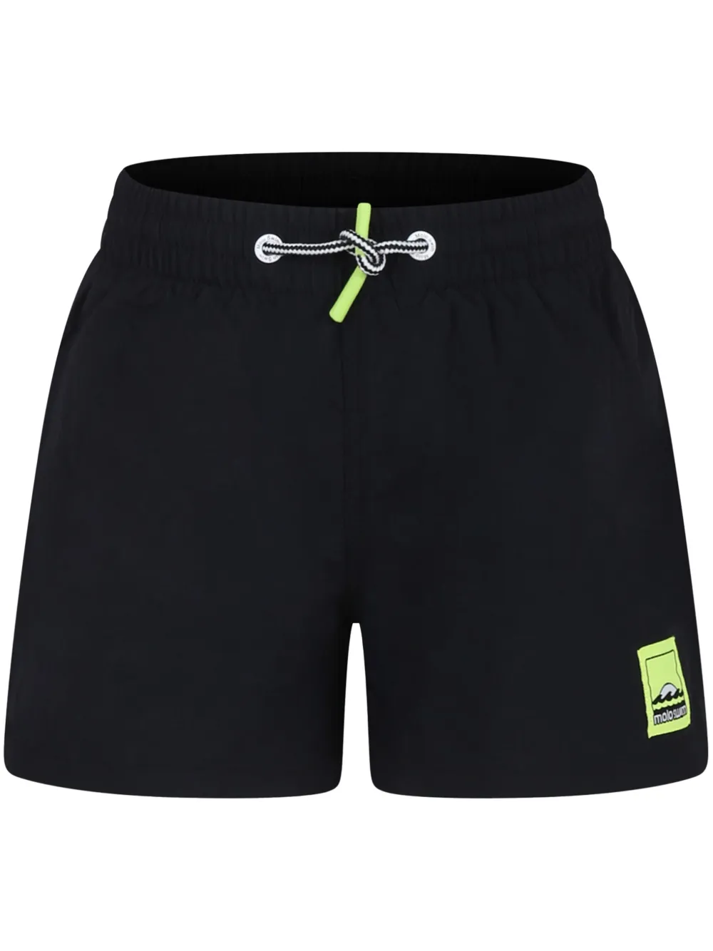 Molo Black Swimsuit For Boy With Logo In Black
