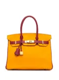 Hermès Pre-Owned 2017 HSS Special Order Bicolor Swift Birkin Retourne 30 handbag - Yellow