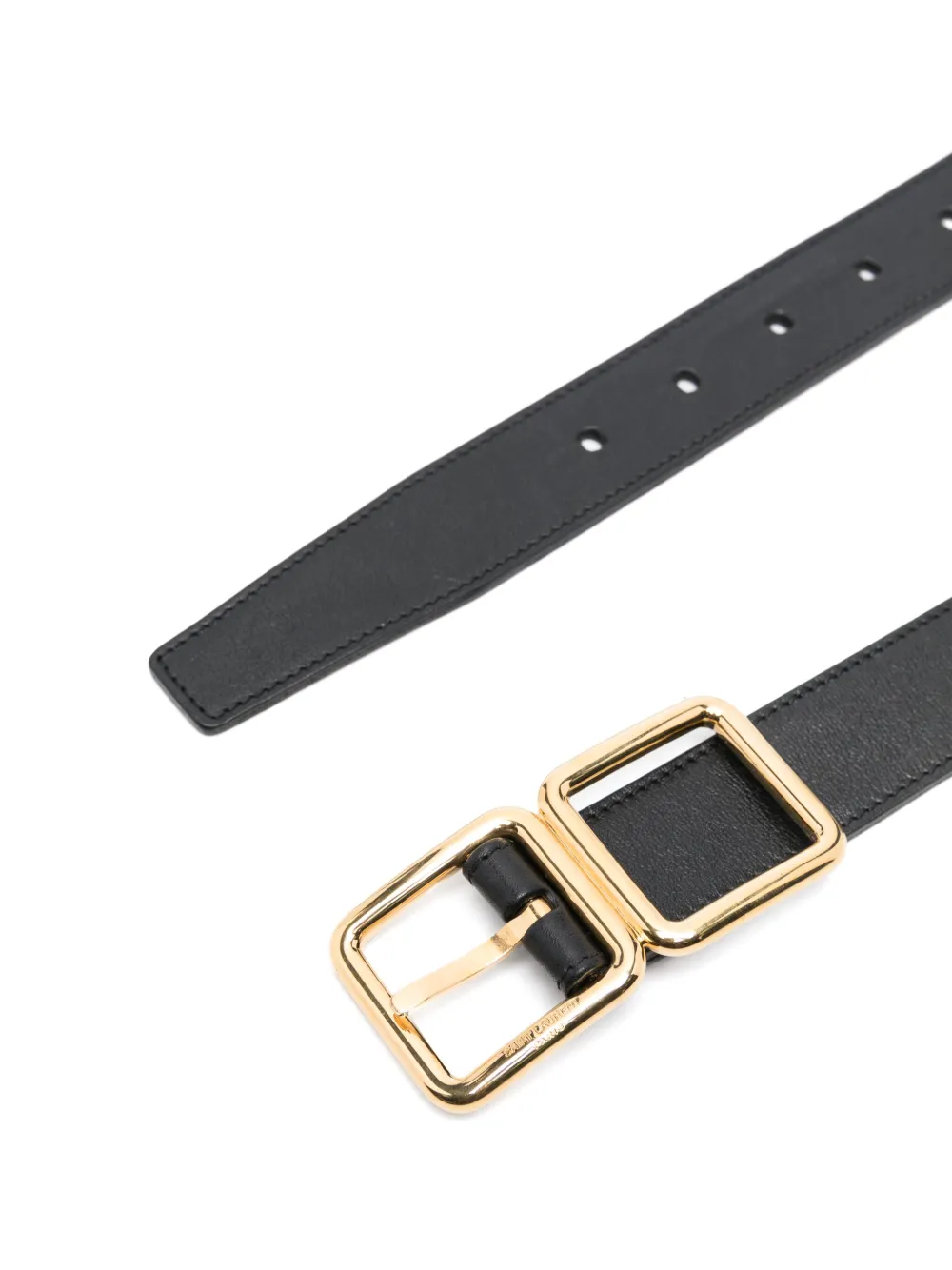 Saint Laurent Pre-Owned Leren riem - Zwart