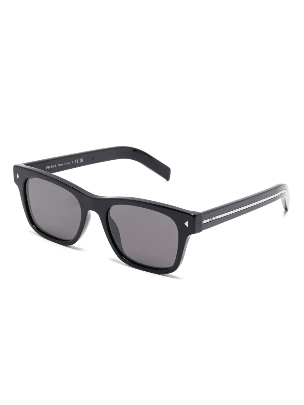 Prada Pre-Owned Zonnebril met logoplakkaat - Zwart