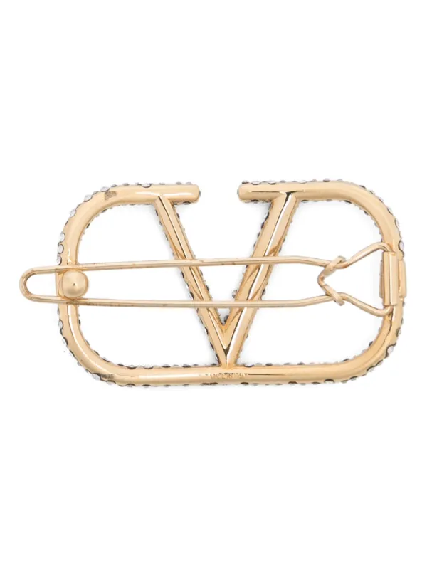 Valentino Garavani Pre-Owned Vロゴ シグネチャー ヘアクリップ