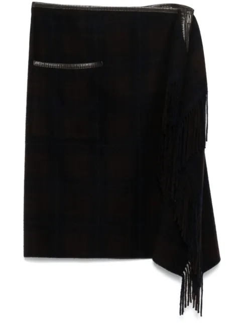 Hermès Pre-Owned 2010s check-pattern skirt 