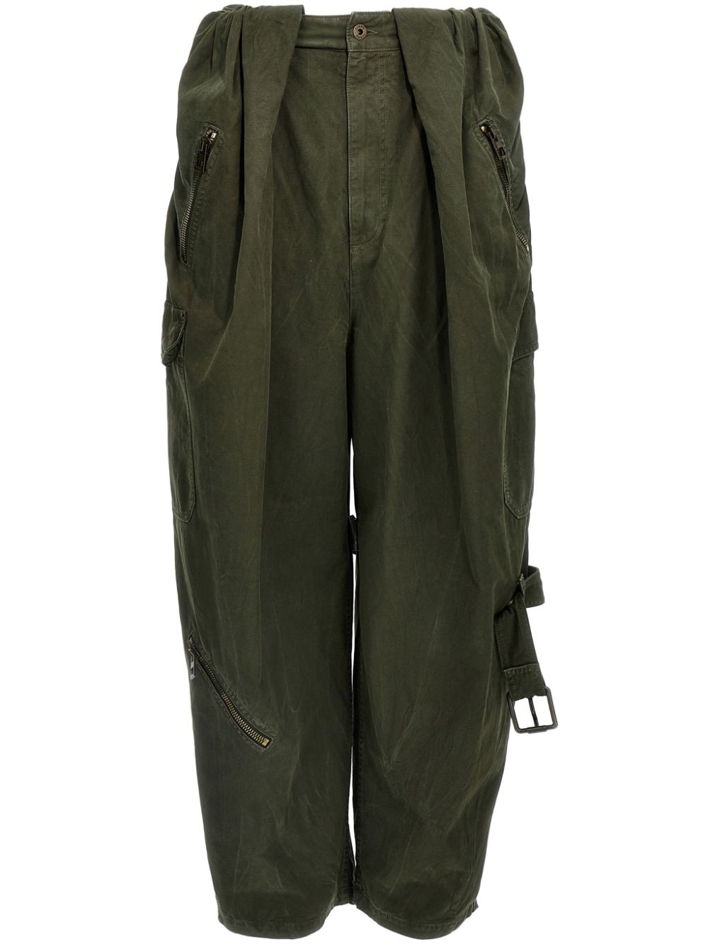 LOEWE pantalon Balloon Cargo - Vert