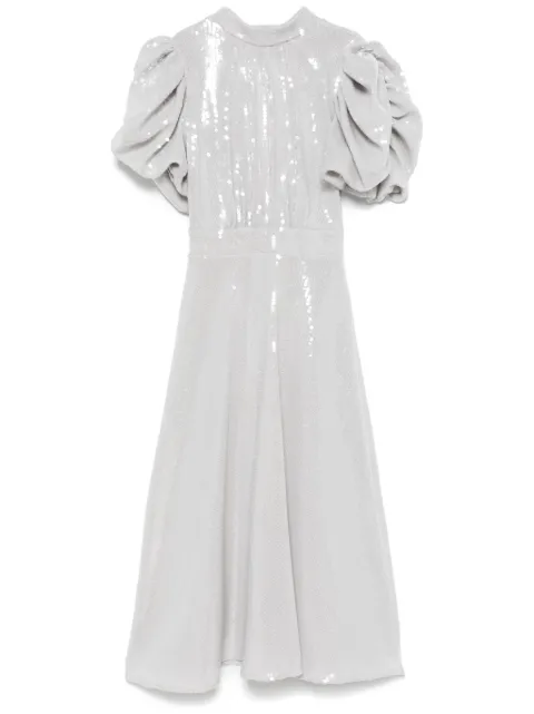 ROTATE BIRGER CHRISTENSEN vestido midi de manga farol