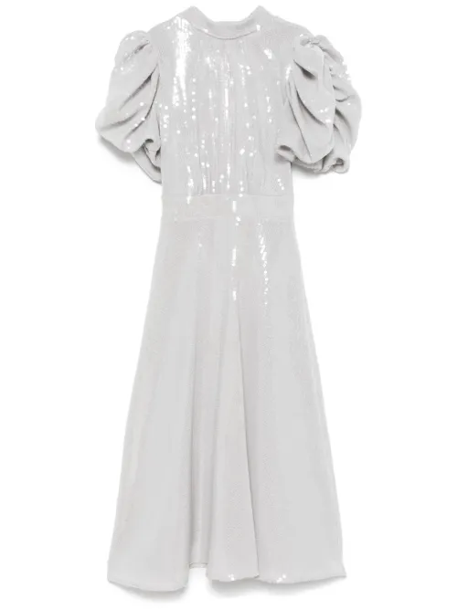 Robe mi-longue à manches bouffantes - ROTATE BIRGER CHRISTENSEN - Modalova