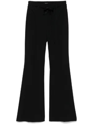 Ottolinger tie-waist Knit Trousers | Black | FARFETCH GE