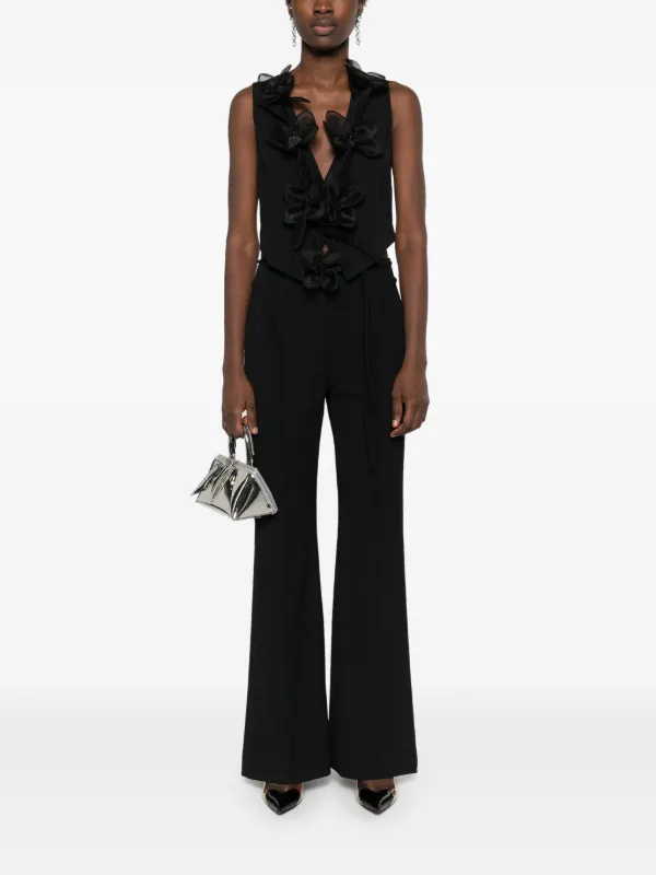 パンツ ROTATE Birger Christensen Trousers ROTATE BIRGER CHRISTENSEN zip-detail Trousers | Black | FARFETCH