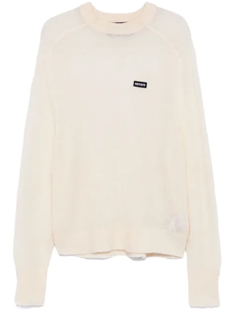 ROTATE BIRGER CHRISTENSEN logo-patch sweater
