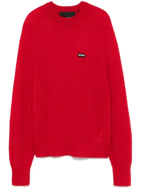 ROTATE BIRGER CHRISTENSEN logo-patch sweater