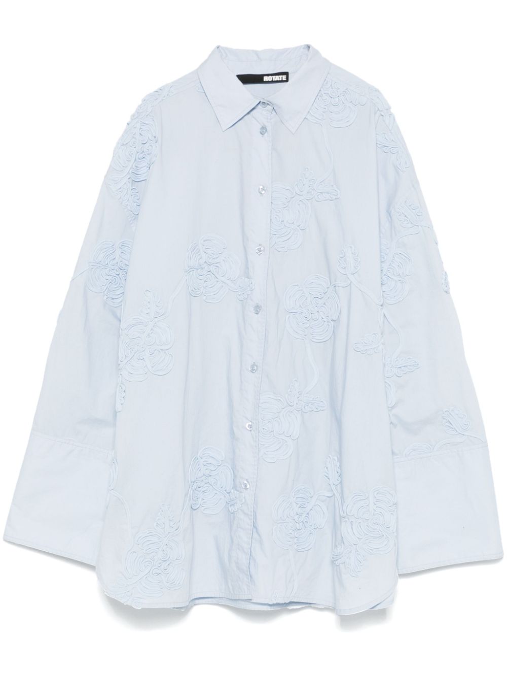 ROTATE BIRGER CHRISTENSEN flower shirt - Blue